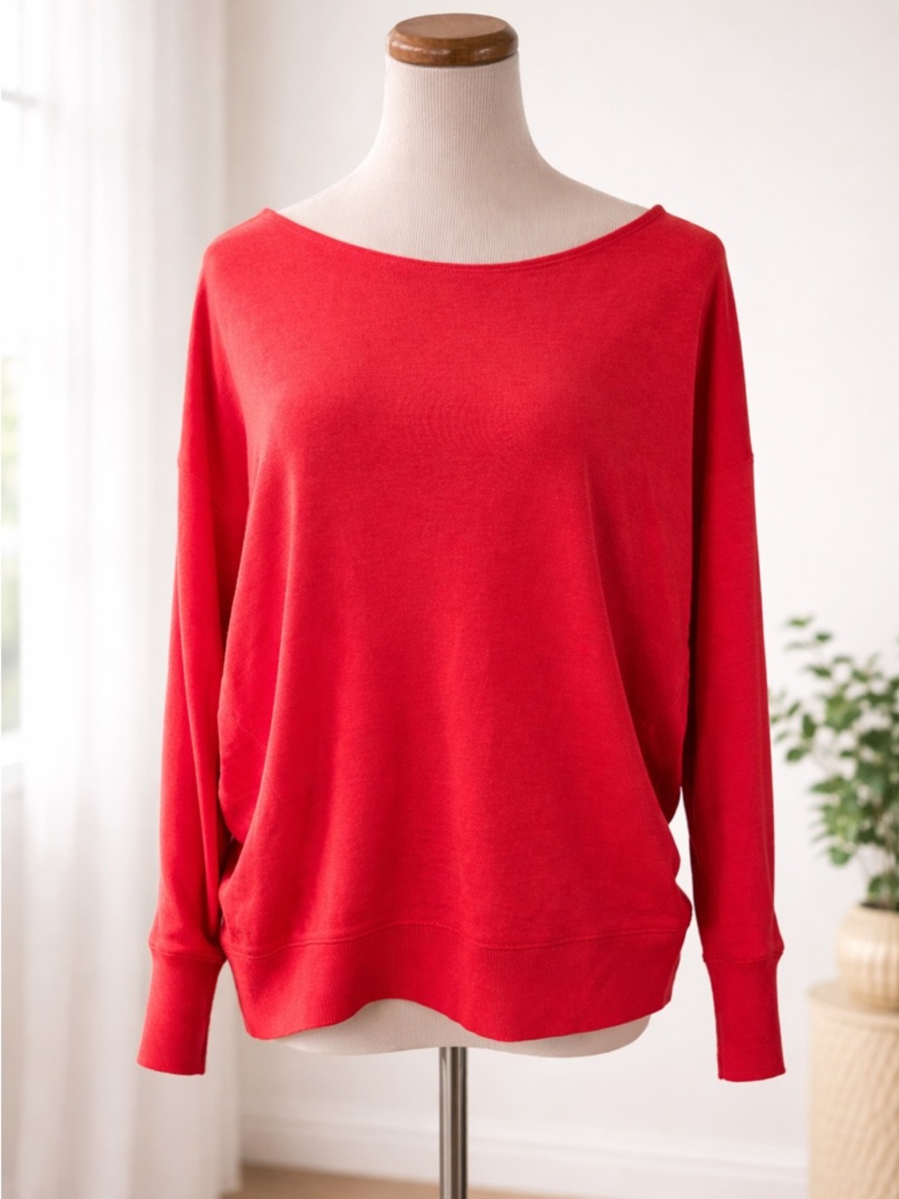 🆕 [Sweaty Betty] After Class Longline Sweatshirt (Tulip Red) Coral Sz: S